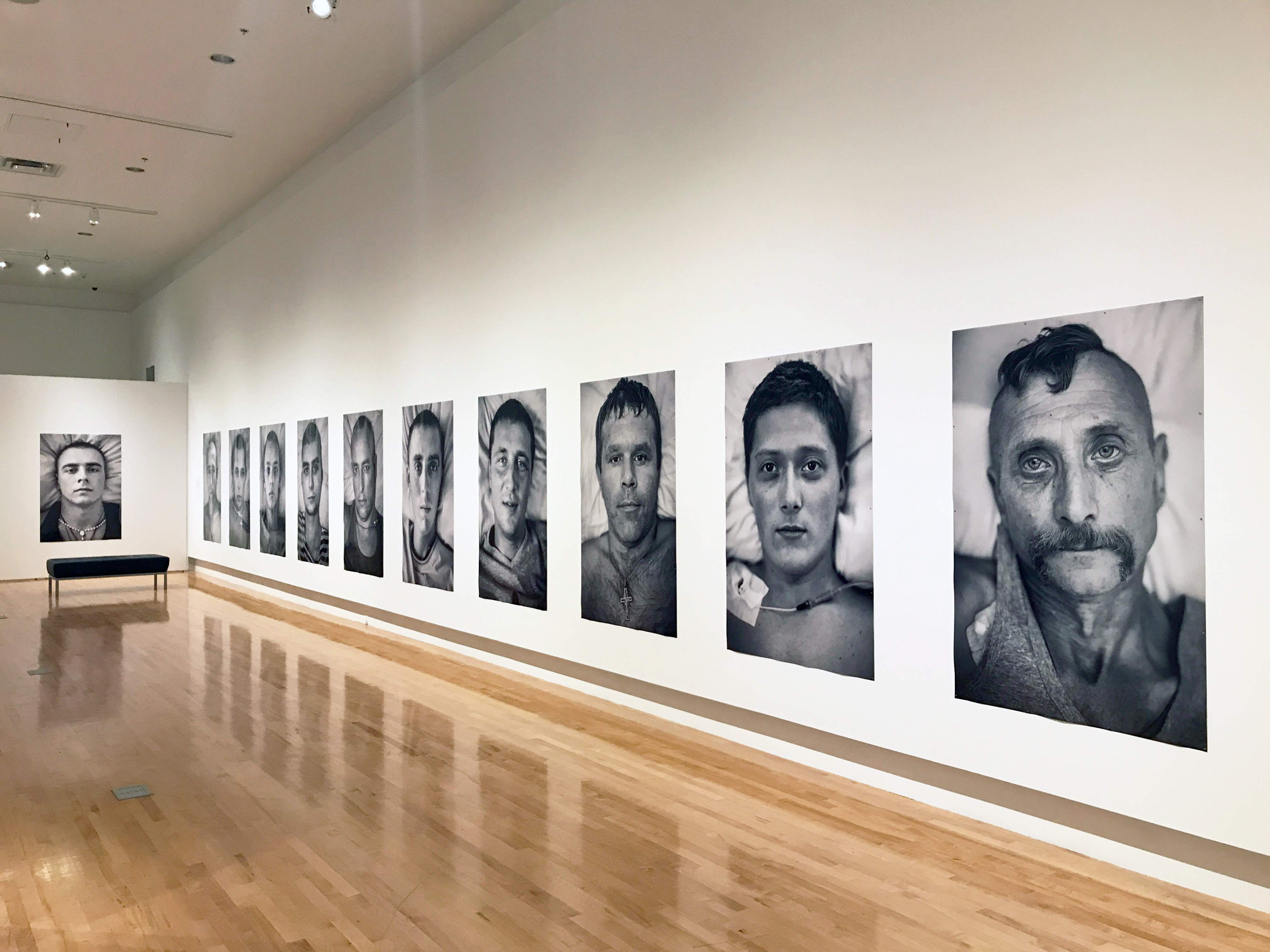 Taras Polataiko War. 11 Portraits, 2014 Installation View UCalgary Founders Gallery, 2023. Photo Dick Averns.